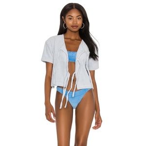 TERRY Tie Tee in Blue (Size S/M)